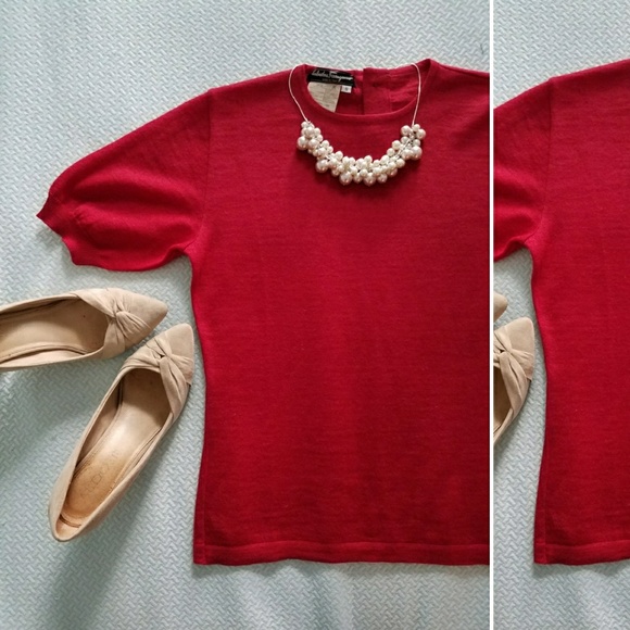 Salvatore Ferragamo Sweaters - Salvatore Ferragamo vintage wool sweater